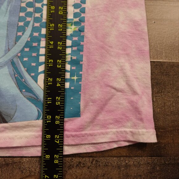 Hatsune Miku Tie-Dye Long Sleeve Graphic Tee Unisex Large Pink White Tie Dye - Picture 7 of 10